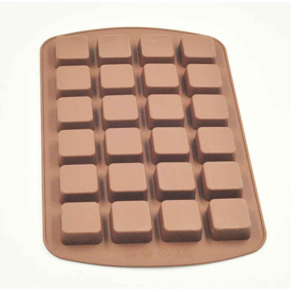 Non Stick Silicone Square Cavity Mould Tray Brownie Mold Cube
