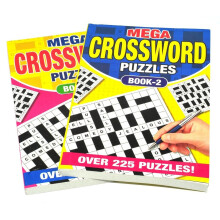1x Mega Crossword Puzzles Book Adult Activity Book Relaxing Puzzle