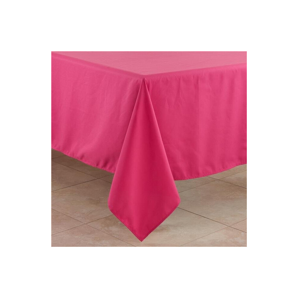 Saro 321.FU72S 72 in. Casual Design Everyday Square Tablecloth, Fuchsia-image-OPC-P6XJ2ZP-NEW