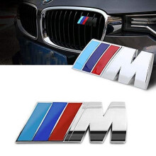 Bmw M Sport Front Grill Chrome Badge Emblem For M Bmw E90 E60 F10 F30 E46 G20 X1 X3 X4 X5 X6 E70 F20 E39 E92 E63