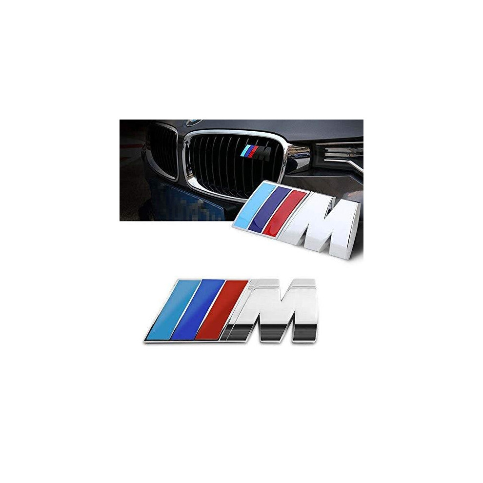 Bmw M Sport Front Grill Chrome Badge Emblem For M Bmw E90 E60 F10 F30 E46 G20 X1 X3 X4 X5 X6 E70 F20 E39 E92 E63