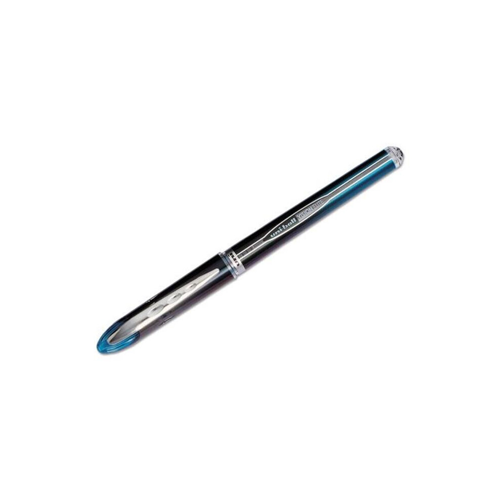 Uni-Ball UBC69020 0.5 mm Blue & Black Ink, Black & Blue Barrel VISION ELITE Stick Roller Ball Pen