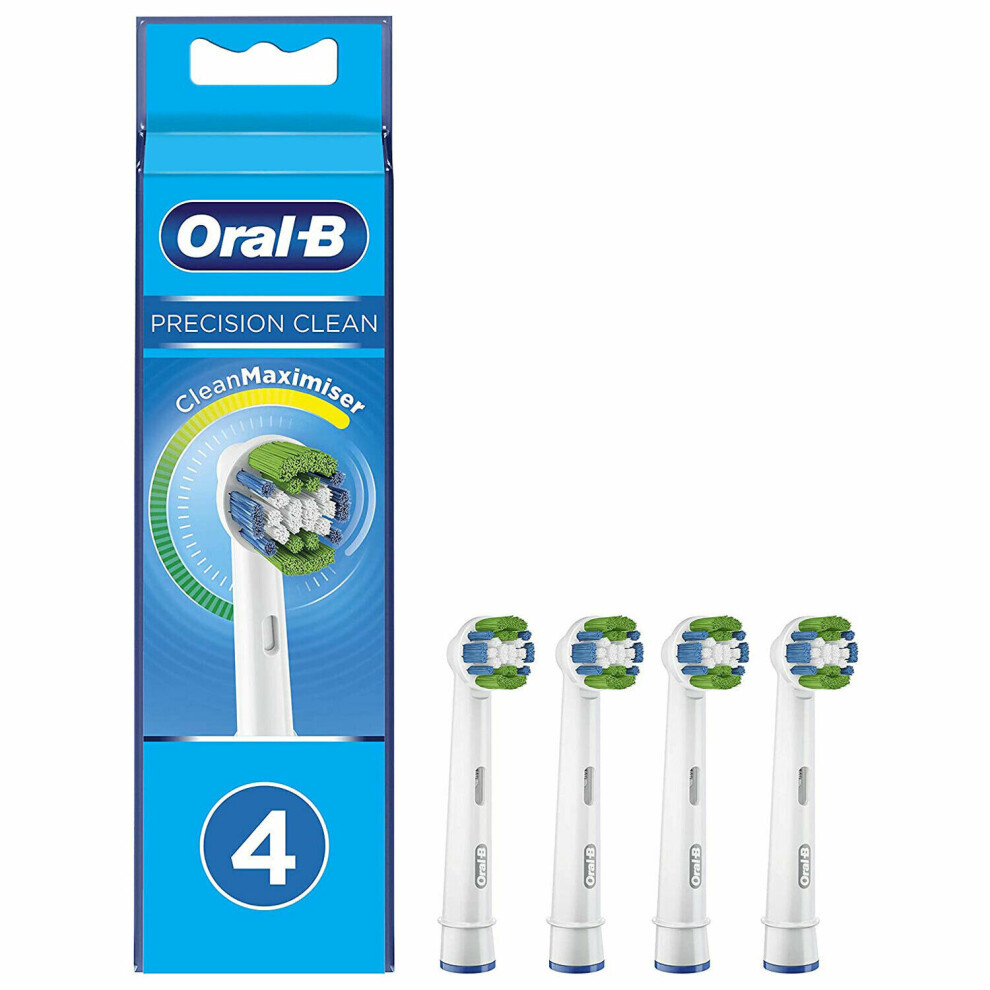 Oral B Precision Clean Replacement Toothbrush Head, CleanMaximiser Technolog 4Pk - EB20RB4