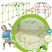 87 pièces – Ensemble pour construire votre propre cabane (DIY) — Jouet de construction pour enfants, fort