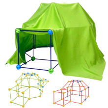 Build Your Own Den Set Kit Play Construction Fort Tent Building Kid DIY Tent Toy