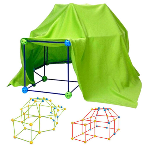 Build Your Own Den Set Kit Play Construction Fort Tent Building