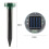 Ulkona Solar Powered Ground Rodent Mole Pest Mice Mouse Mouse Rat Ultraääni Repeller 7