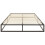 (3FT Single 90cm) Platform Black Metal Bed Frame Only - 4 Sizes 8