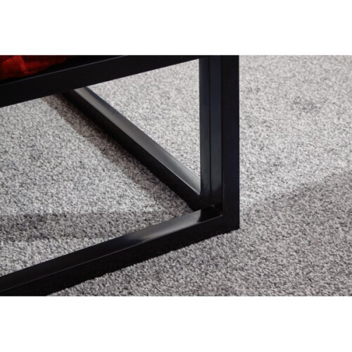 (3FT Single 90cm) Platform Black Metal Bed Frame Only - 4 Sizes 1