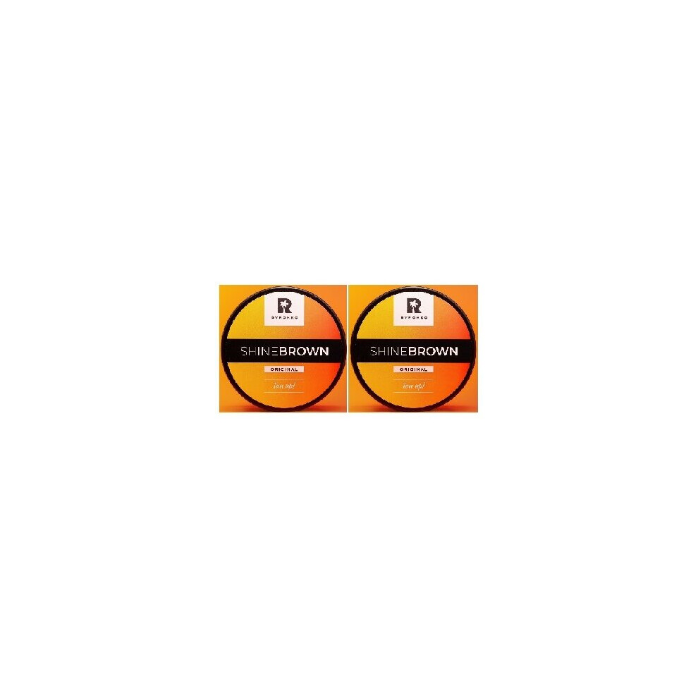 Byrokko Brown/Cream (Pack Of 2) Shine Premium Tanning Accelerator X 190Ml Sunbed & Outdoor Sun