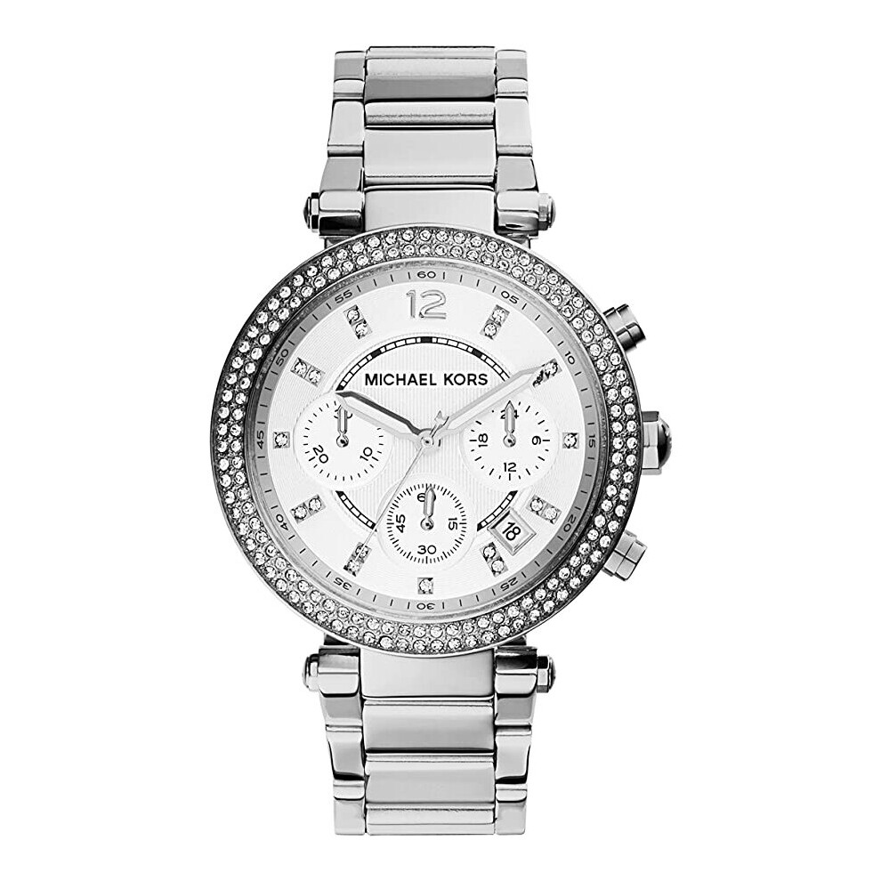 Michael Kors Parker Ladies Watch MK5353 Silver New with Tags