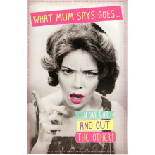 Funny What Mum Says Happy Mother's Day Card Humour Greeting Cards