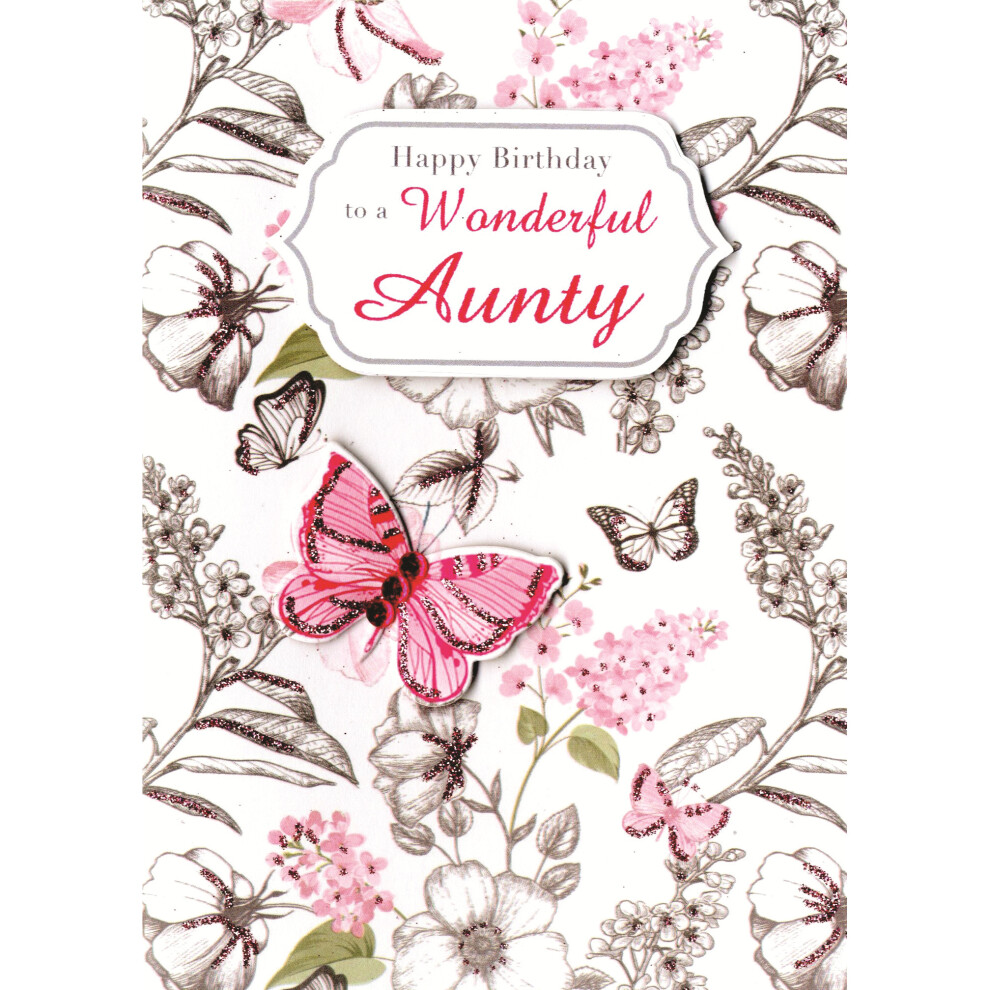 To A Wonderful Aunty Birthday Greeting Card Second Nature Just To Say Cards