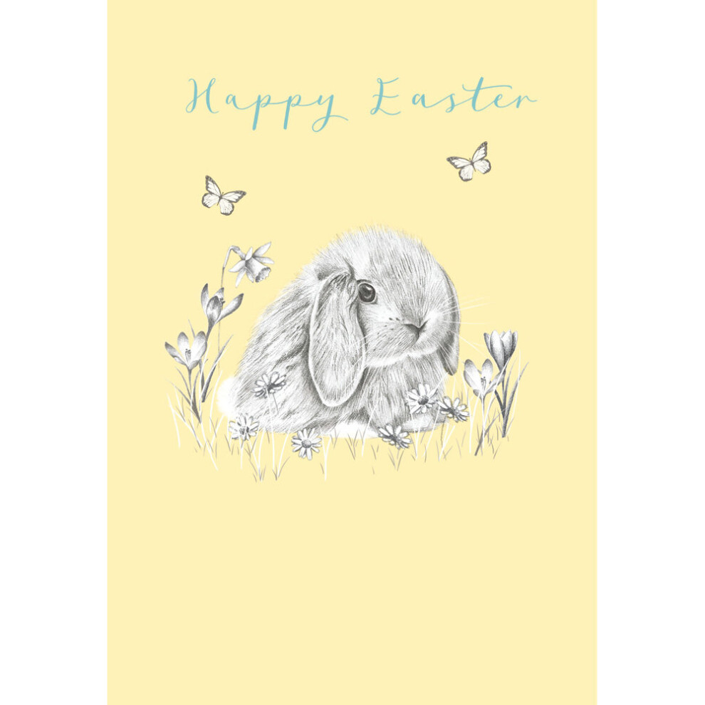 Happy Easter Cute Bunny Easter Greeting Card Lovely Greetings Cards