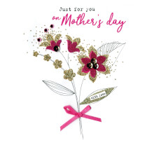 Mother's Day Card Flowers Just For You Irresistible Embellished Greeting Cards