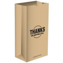 Ampac Mobile Holdings 274221 20 lbs Short Paper Bag - 500 Per Pack