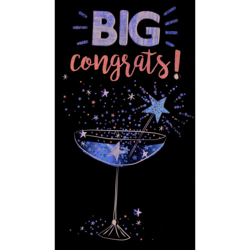 General Congratulations Greeting Card Hand-Finished Champagne Range Cards