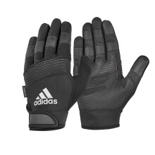 (Black, S) Adidas Full Finger Performance Gloves Weight Lifting Gym Fitness Exercise Workout