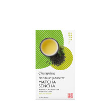 Clearspring - Organic Japanese Matcha Sencha, Green Tea - 20 Sachets