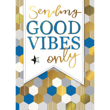 Sending Good Vibes Any Occasion Greeting Card Second Nature Yours Truly Cards