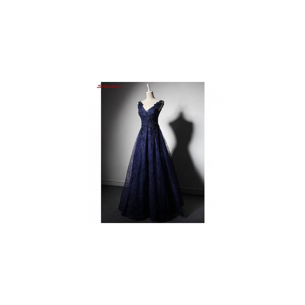 (Green) Navy Blue Lace Mother of the Bride Dresses for Weddings A Line Beaded Evening Gowns Formal Godmother Groom Long Dresses-image-OPC-P6XRCQG-NEW
