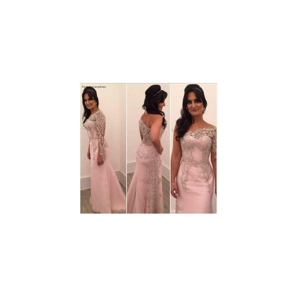 (Yellow) New Arrival One Shoulder Mother of the Bride Dresses Crystals Beads Formal Godmother Evening Wedding Party Guests Gown Plus Size-image-OPC-P6XRCSY-NEW