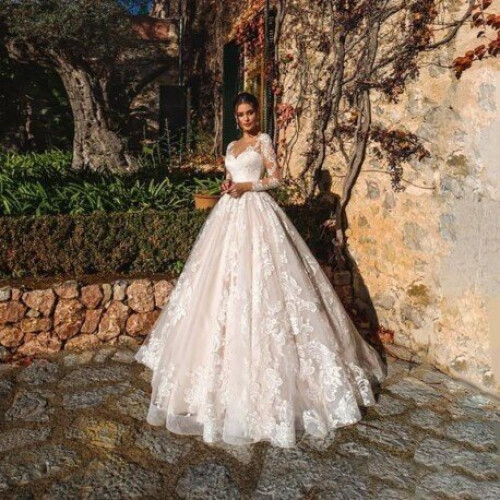 sachin and babi light blue dress Plus size champagne wedding dress