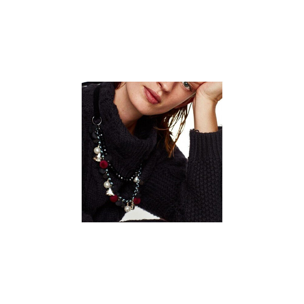 Photos - Pendant / Choker Necklace JUJIA 3 colors rope chain fashion Long Faux Pearl Necklace pendant choker Necklace statement jewelry collar necklace & penda