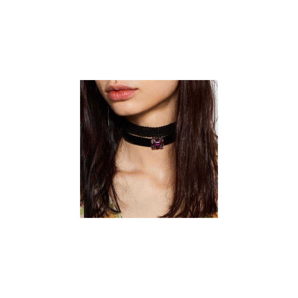 Photos - Pendant / Choker Necklace Z choker necklace fashion short necklace costume collar bib torques statement lace choker necklace