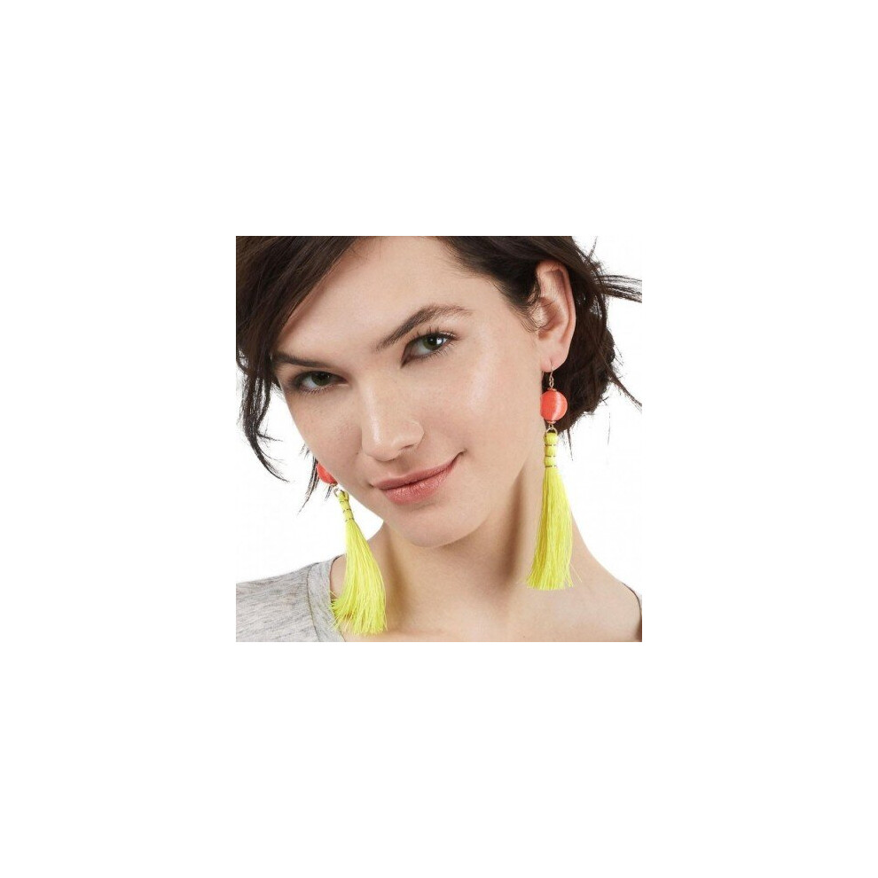 Photos - Earrings JUJIA  New pom pom tassel  fashion jewelry women statement tassel Earrings for women dangle drops Fringing earri 2017