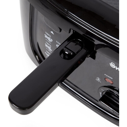 Swan 2.5 Litre Deep Fat Fryer Viewing Window Easy Clean 1800 W Black on
