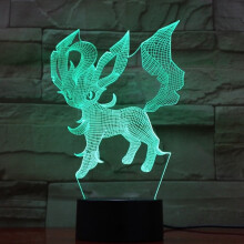 Leafeon 3D LED Night Light Kids Bedroom Table Lamp