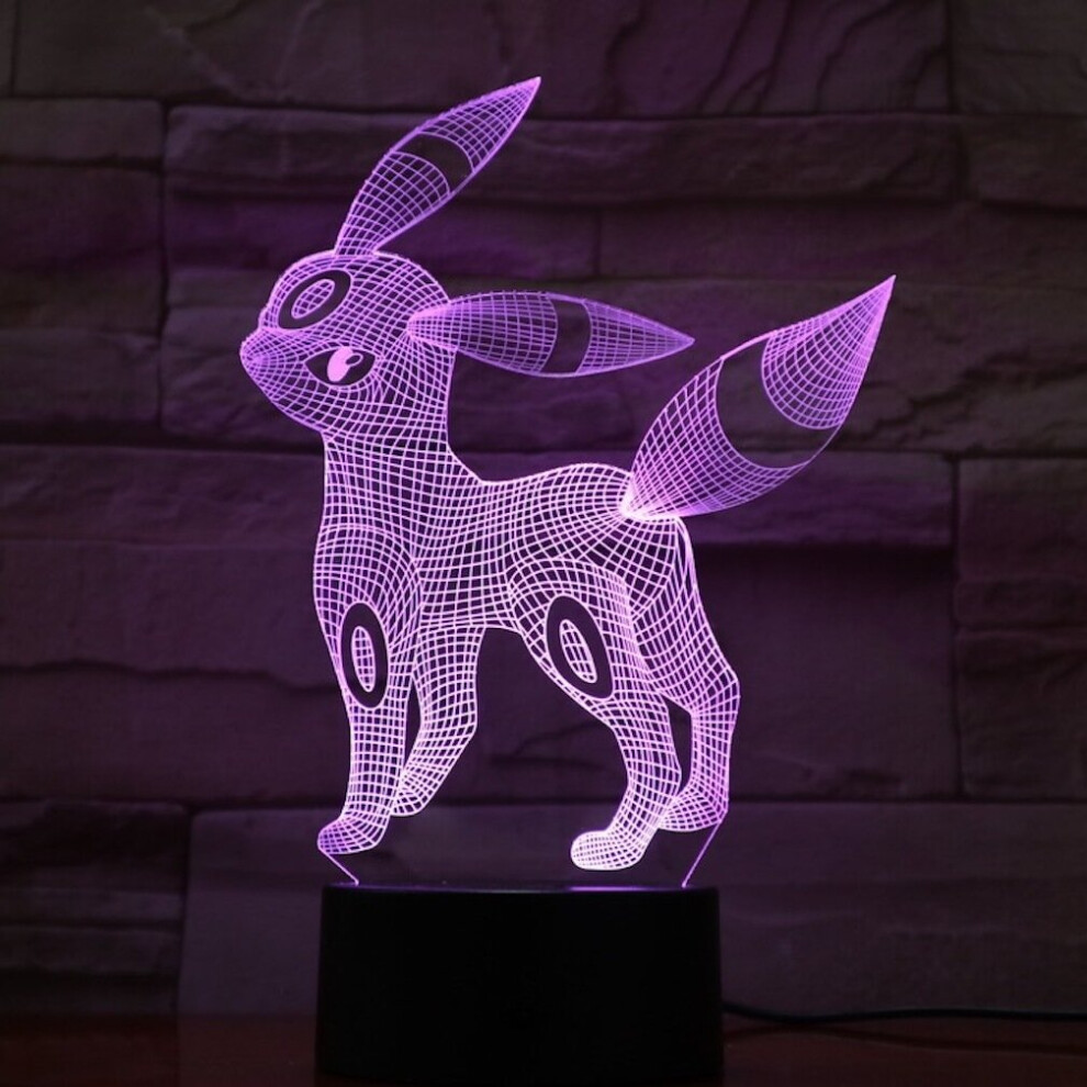 Umbreon USB 3D Anime Night Light Atmosphere LED Table Lamp