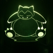 Snorlax USB 3D Anime Night Light Atmosphere LED Table Lamp