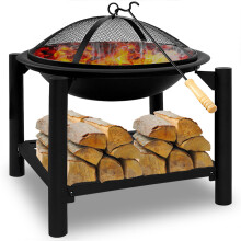 Fire Pit Heater BBQ Camping Barbecue Black 50X50 Garden Outdoor , Best