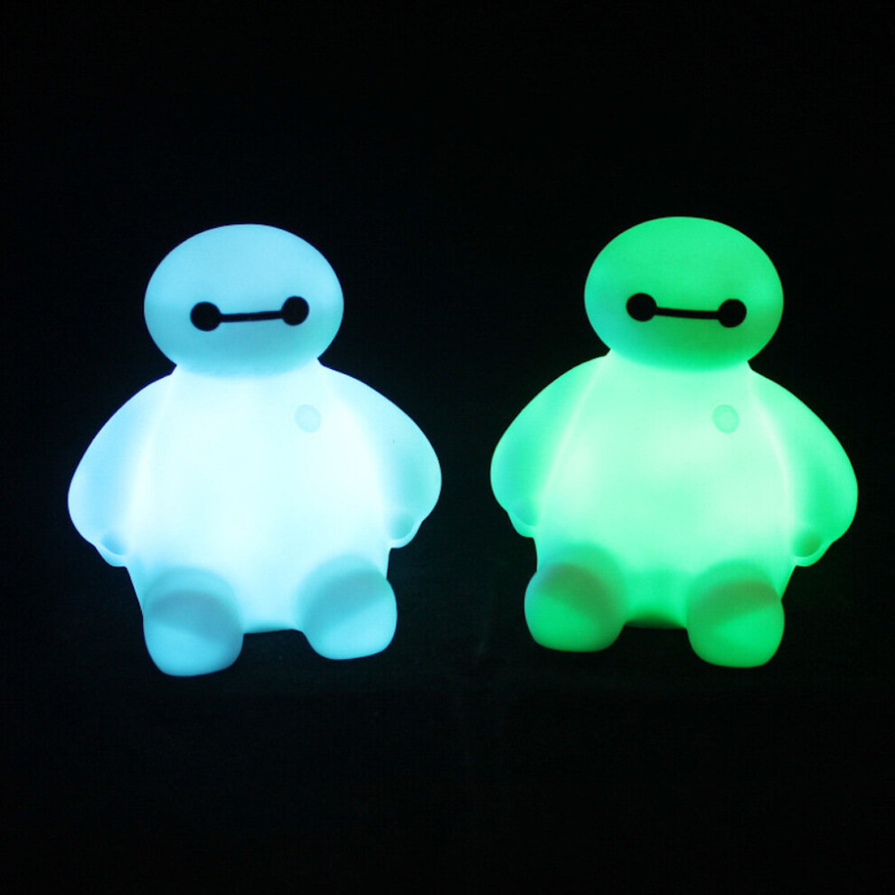 2pcs Luminous Baymax Night Light Color Changing Small Night Lamp