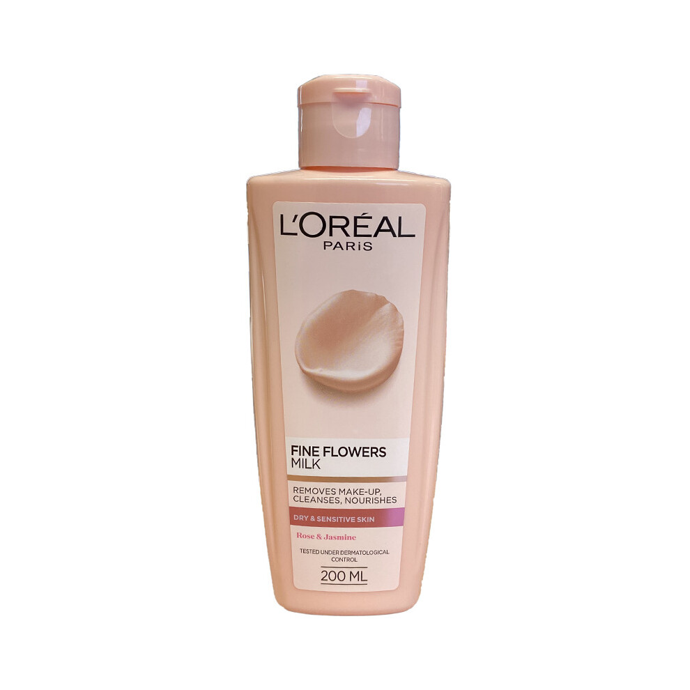 L'Oreal Fine Flowers Cleansing Milk with Rose & Jasmine 200ml