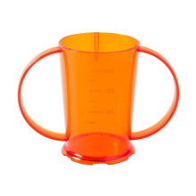 (Orange, Pack Of 1) Two Handled Graduated Adult Feeder Beaker - 200ml