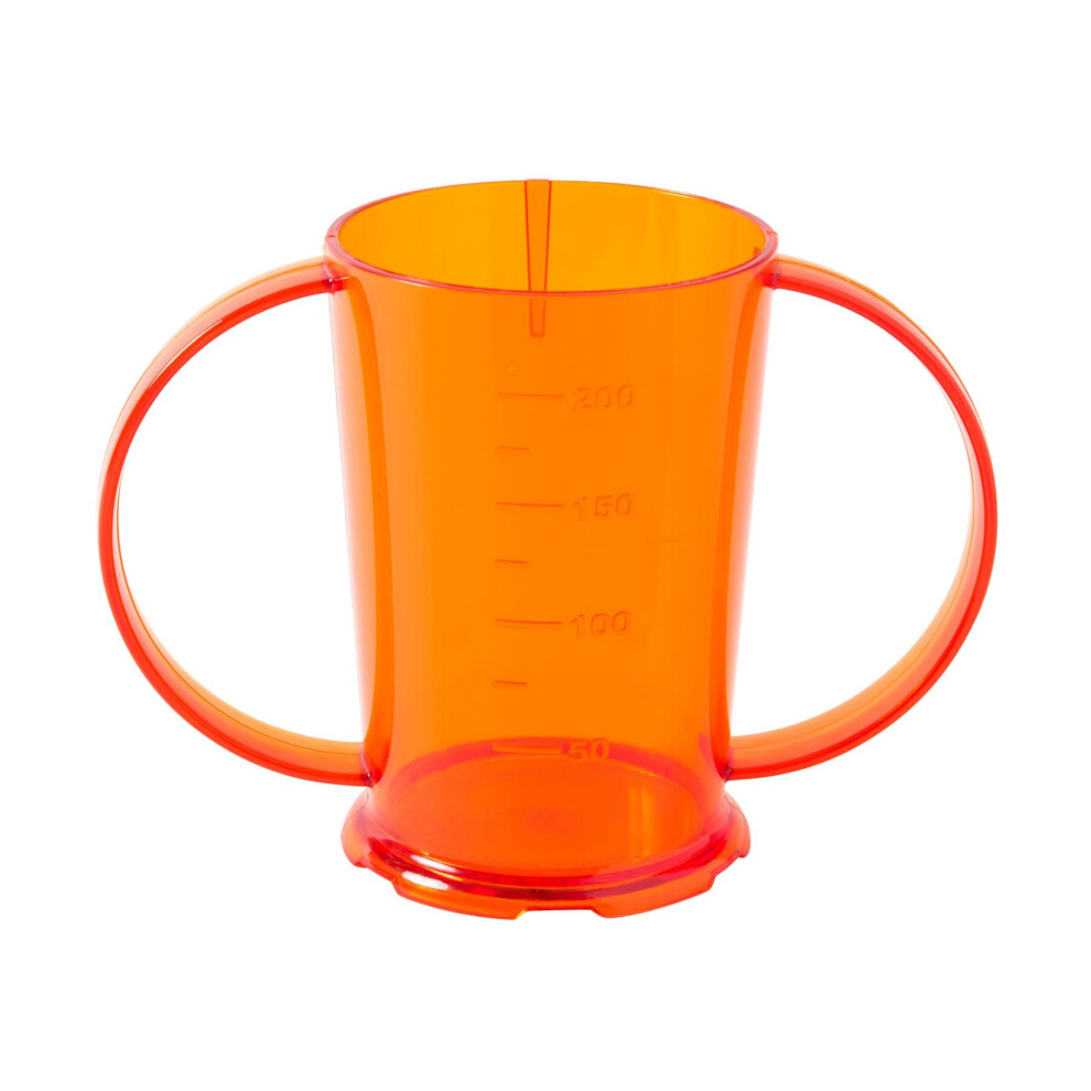 Nuhorizons Healthcare Productsâ® (Orange, Pack Of 1) Two Handled Graduated Adult Feeder Beaker - 200Ml