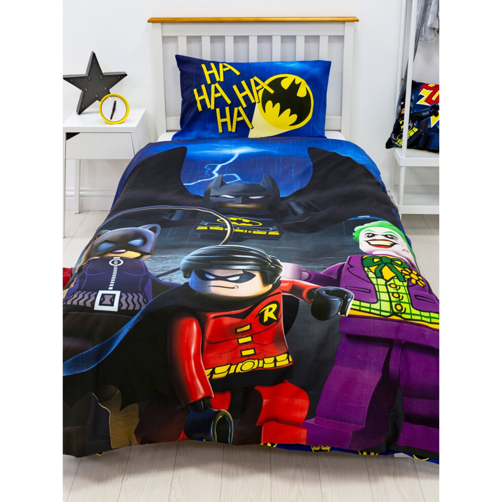 Lego DC Superheroes Challenge Single Duvet Cover Set