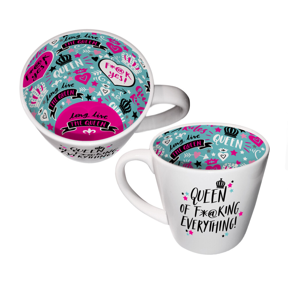 Queen Of F*@king Everything Inside Out Mug In Gift Box Special Mugs Gifts Her