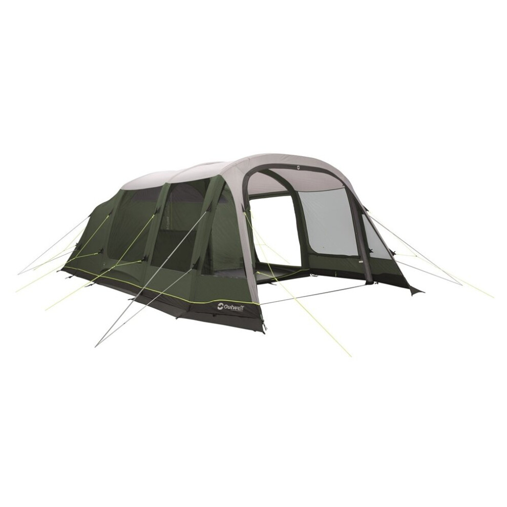 Outwell Green Parkdale 6PA Prime Air 6 Man 4 Room Inflatable Tunnel Tent