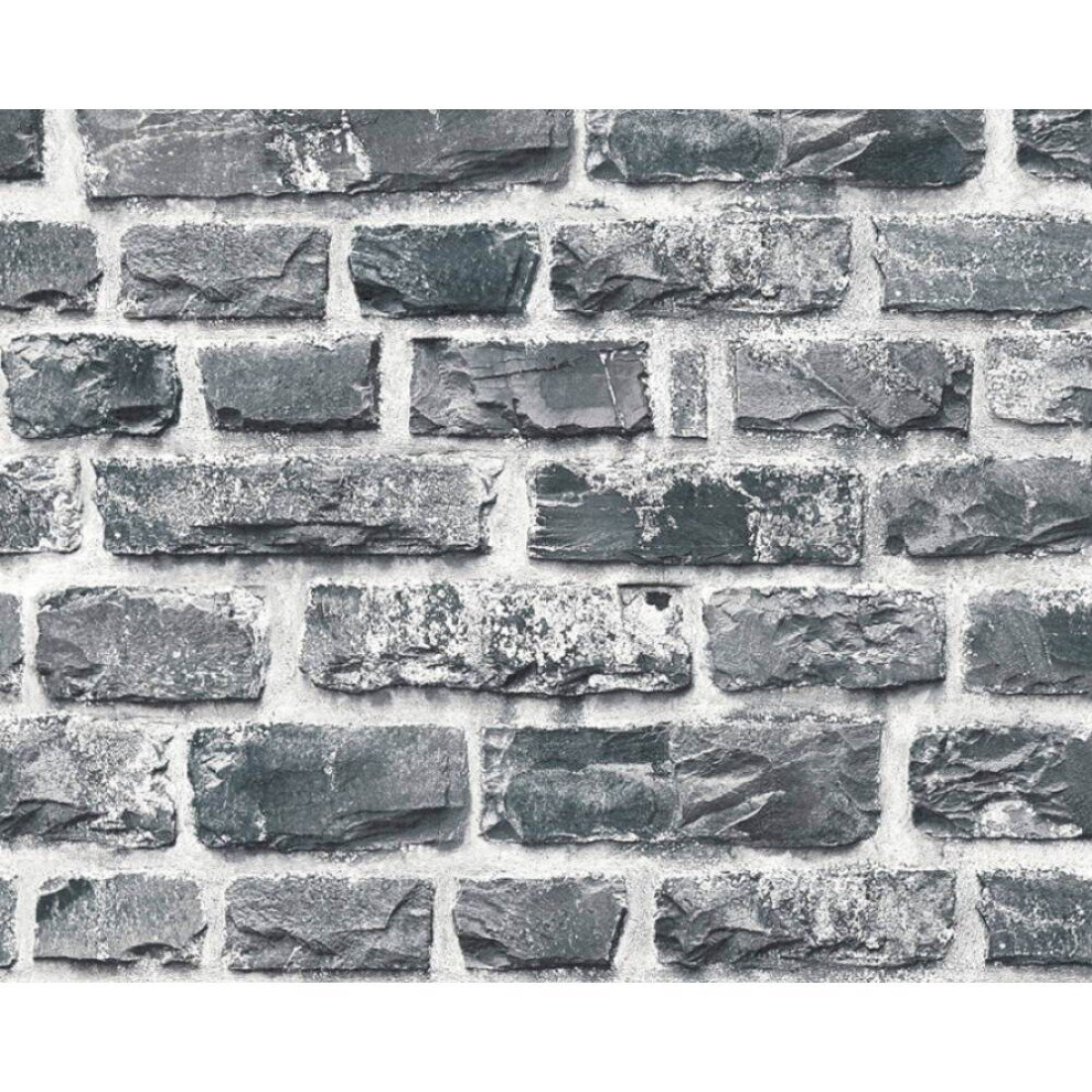 AS Creation Neue Bude 2.0 Brick Grey Wallpaper 36140-4