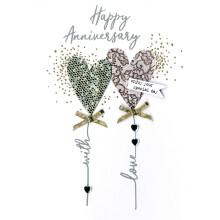 Happy Anniversary With Love Irresistible Greeting Card Embellished Cards