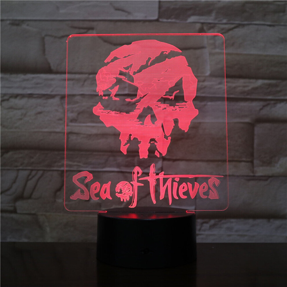 3D Night Lamp Sea of Thieves LED Night Light Kids Bedroom Table Lamp