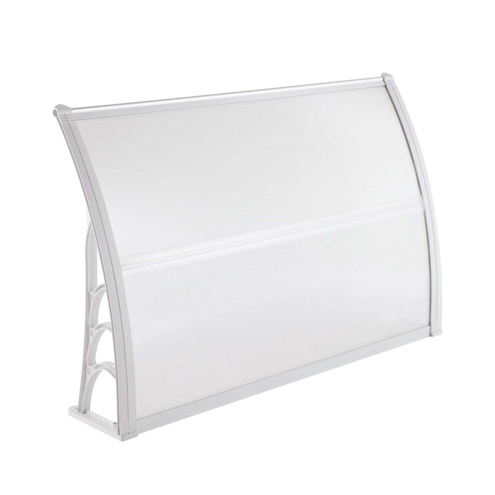 (White) Outdoor Porch Shade Canopy Awning Shelter Canopy