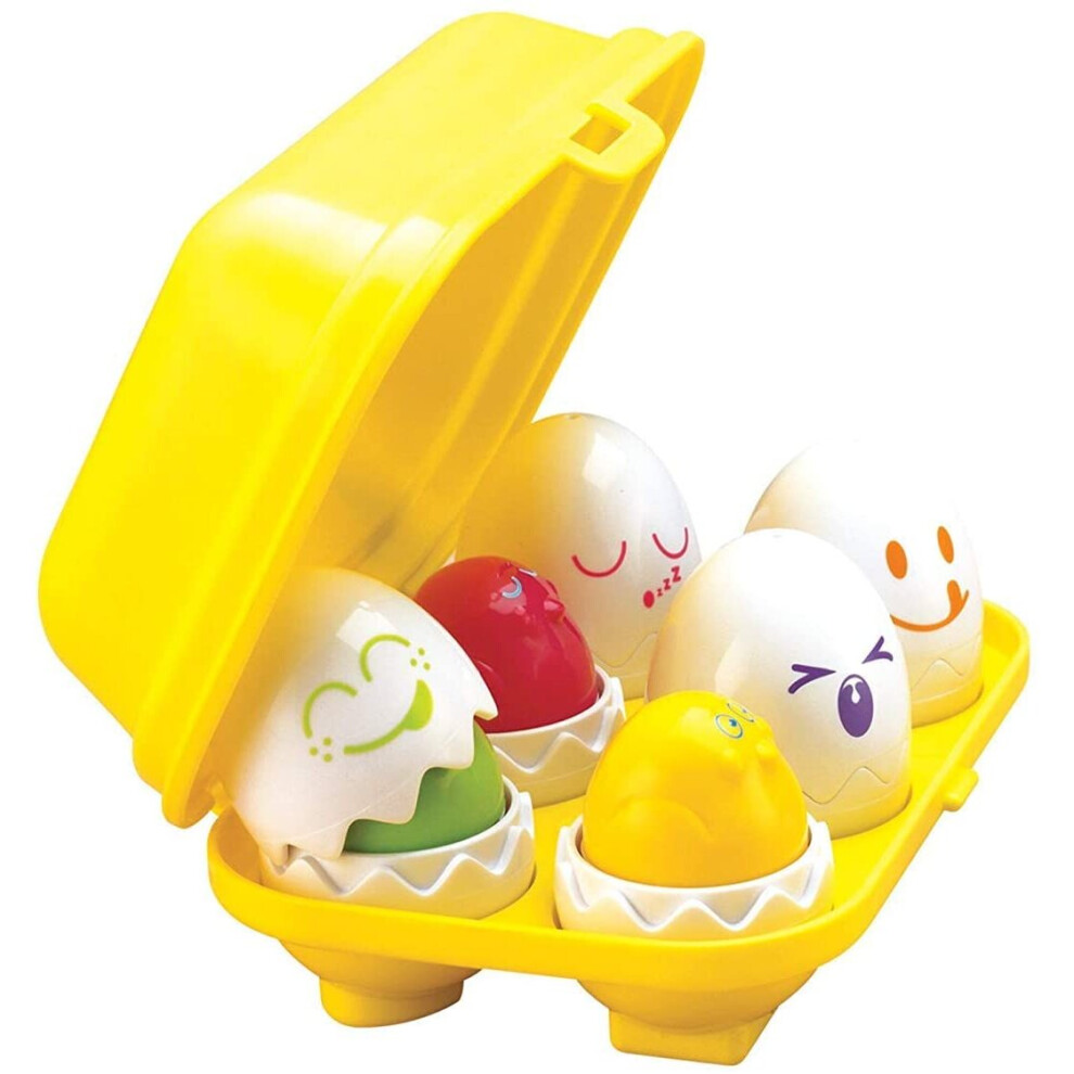 Tomy Toomies Hide Squeak Sensory Eggs Educational Shape Sorter Baby Toy