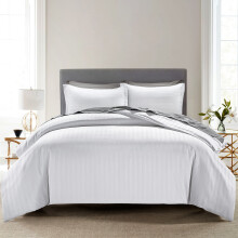 (WHITE) Bed Linen Summer Duvet Cover Uk With Pillow Case Single Double King Duvet Cover