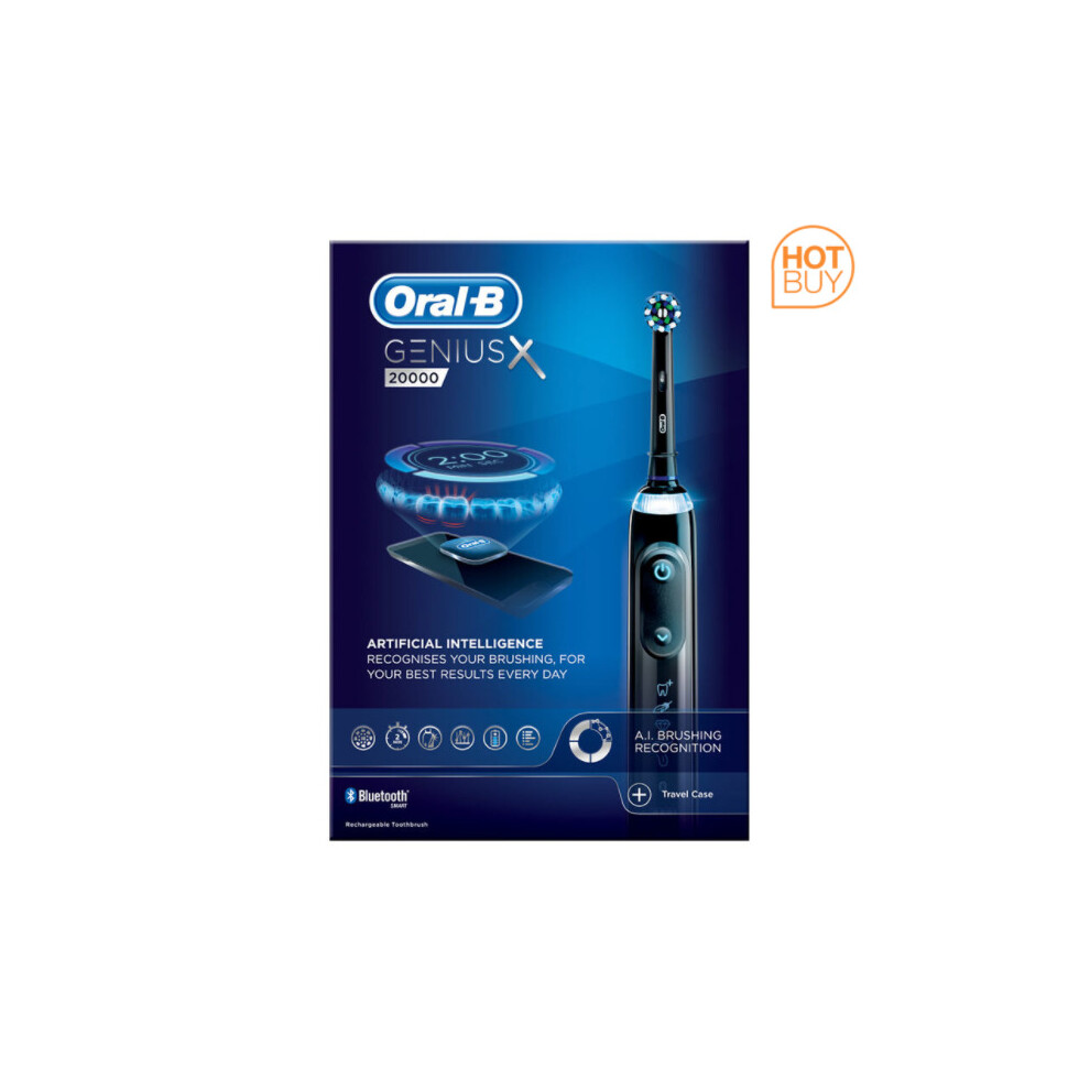 Oral-B Genius X 20000 Black Electric Toothbrush Brand New