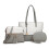 (Grey) Three PieceSet Tote Handbag 1